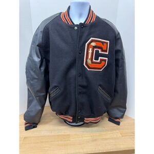 Catholic High School Letter Jacket Size XL w Football Pins Baton Rouge Louisiana